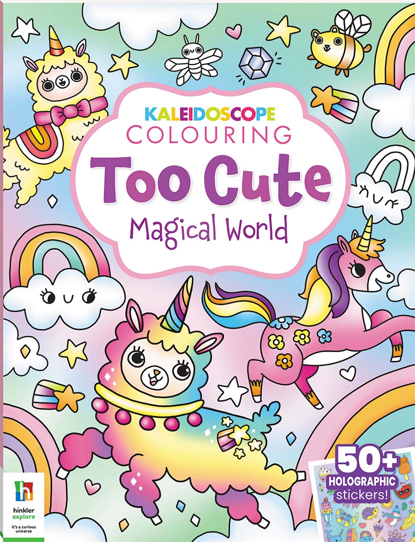 Kaleidoscope Colouring Stickers Too Cute