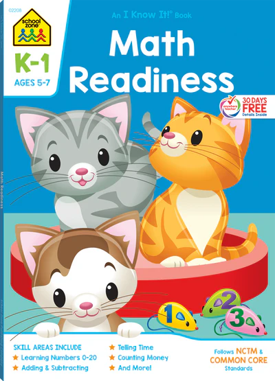 School Zone I Know It Book: Maths Readiness K-1 (Ages 5-7)