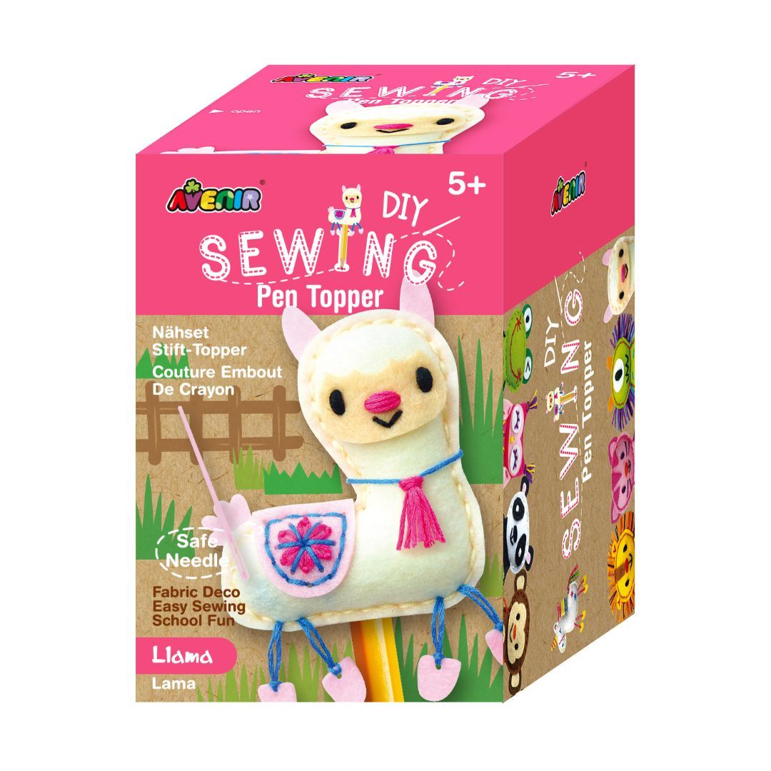 Avenir DIY Sewing Pen Topper - Llama