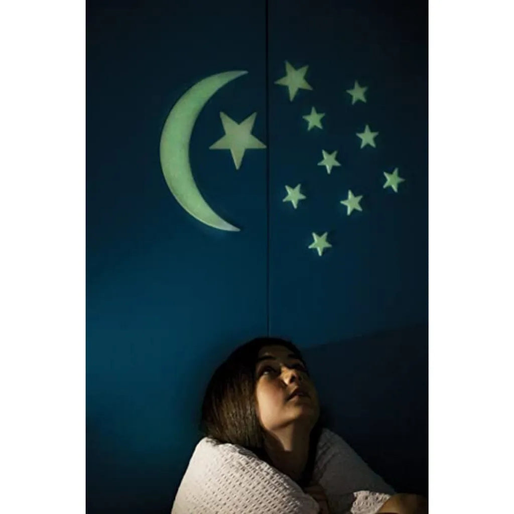 4M Glow-In-The-Dark: Moon & Stars (Big)