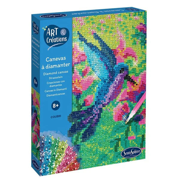 Sentosphere Art & Creations Diamond Canvas: Hummingbird