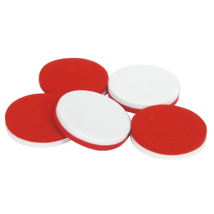 Teacher Created Resources Foam Counters Red/White (1 Inch Set Of 100)