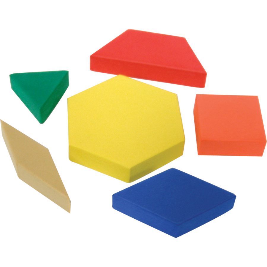 Teacher Created Resources Foam Pattern Blocks (Set Of 42 Pieces)