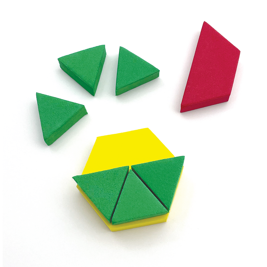 Teacher Created Resources Foam Pattern Blocks (Set Of 42 Pieces)