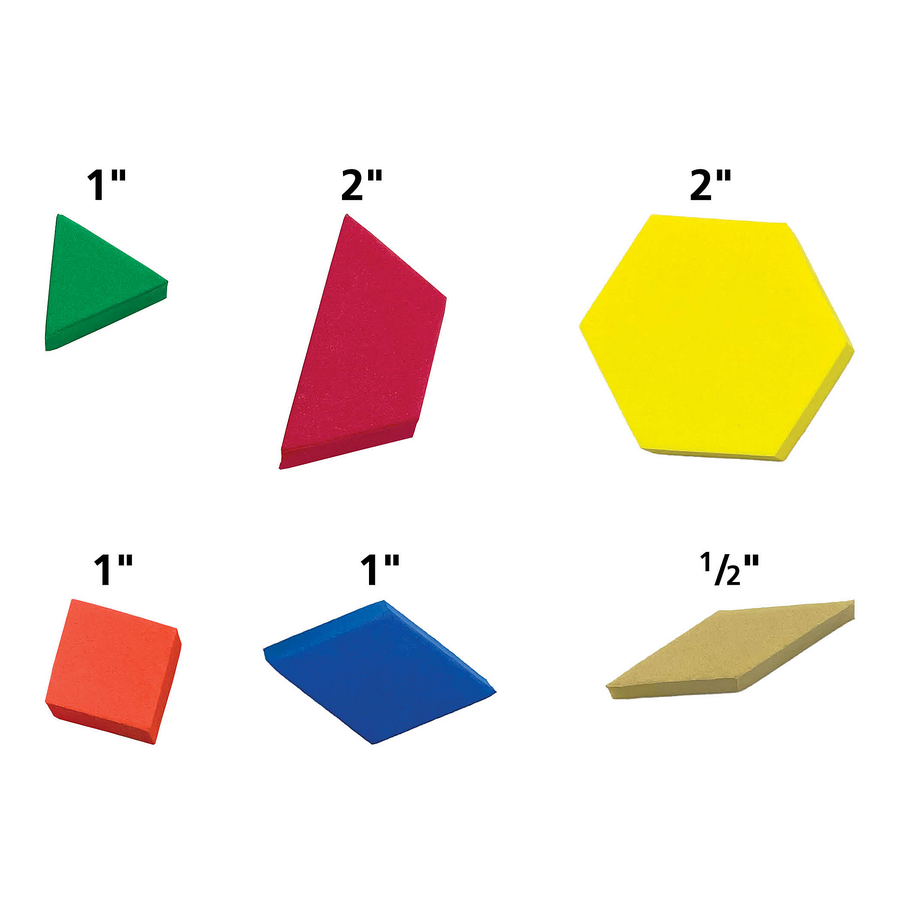 Teacher Created Resources Foam Pattern Blocks (Set Of 42 Pieces)