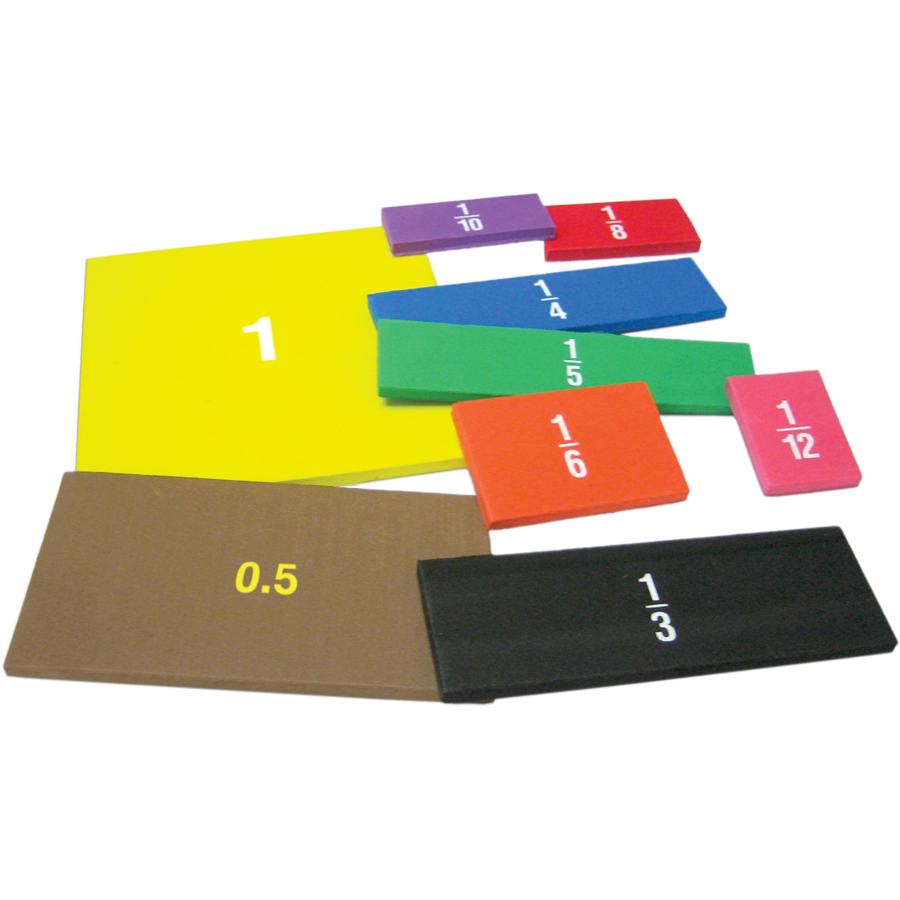 Teacher Created Resources Foam Fraction Squares (Set Of 9 Pieces)