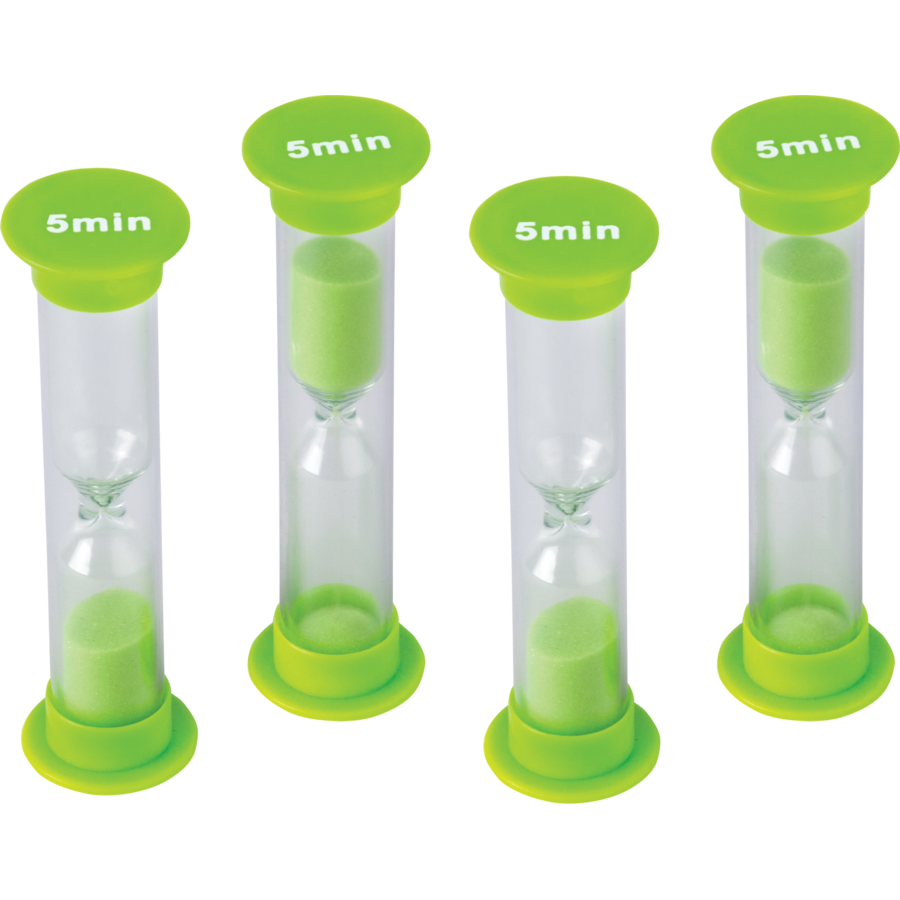 Teacher Created Resources 5-Minute Sand Timer Small (Pack of 4)
