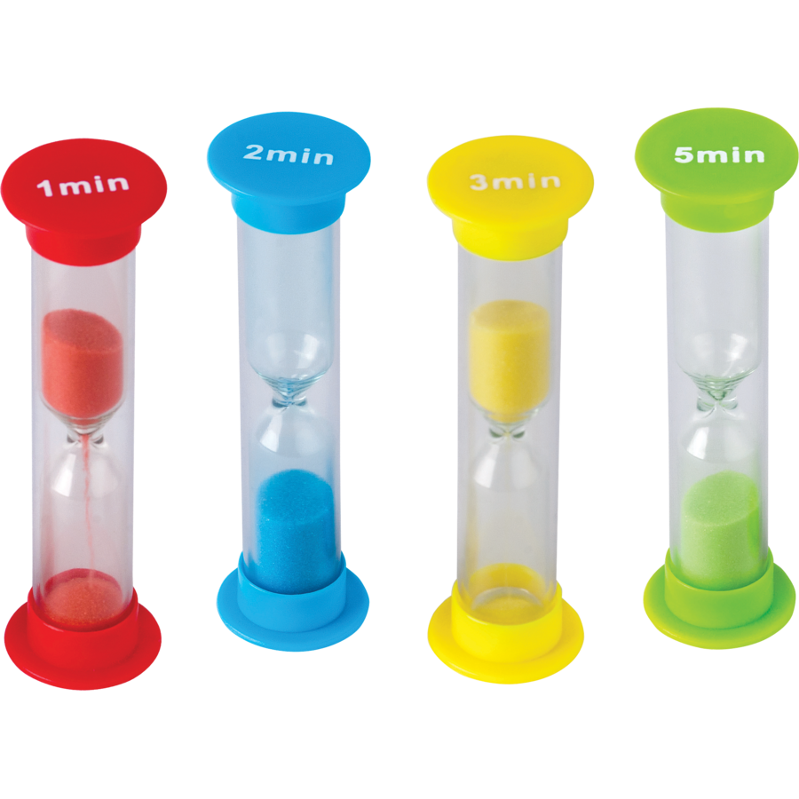 Teacher Created Resources Small Sand Timers Combo 4-Pack