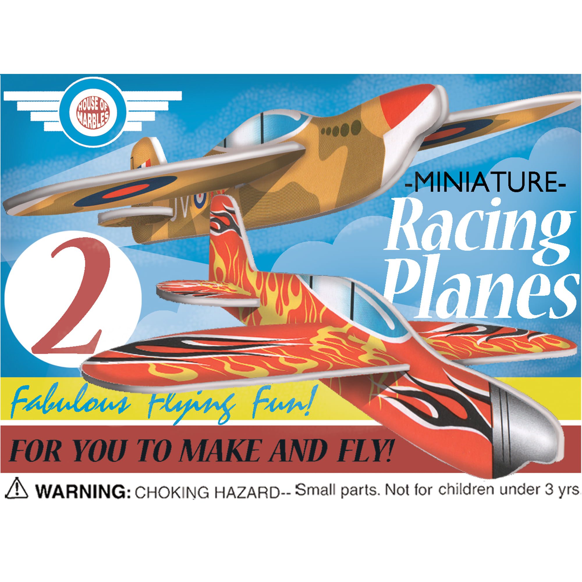 House of Marbles Mini Fighter Racing Planes