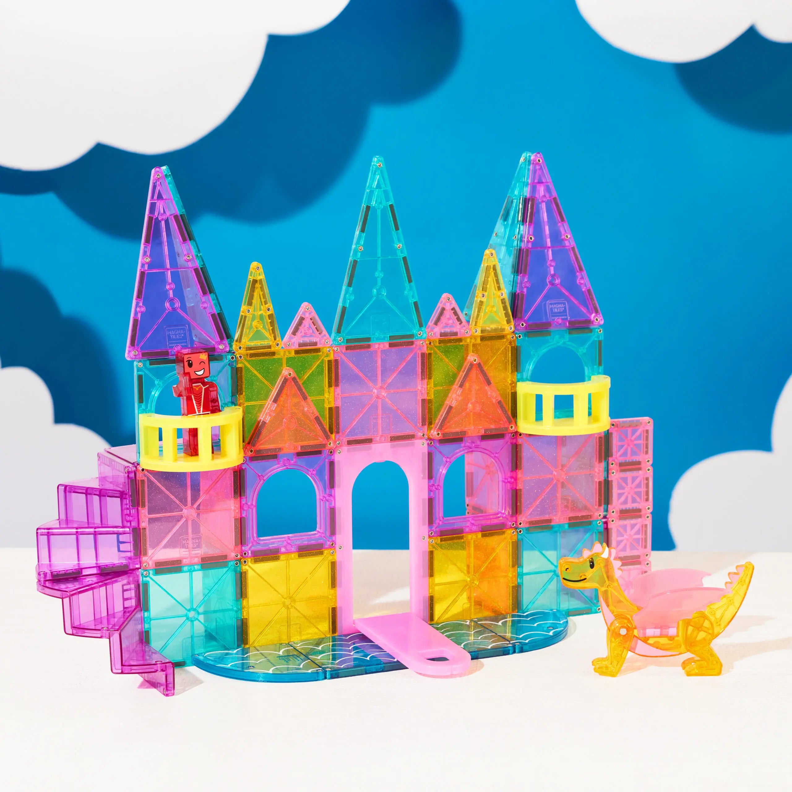 Magna-Tiles Castle DLX + Micromags: 48-Piece Set