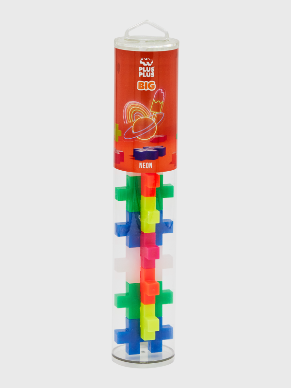 Plus-Plus Tube BIG Neon Mix (15pcs)