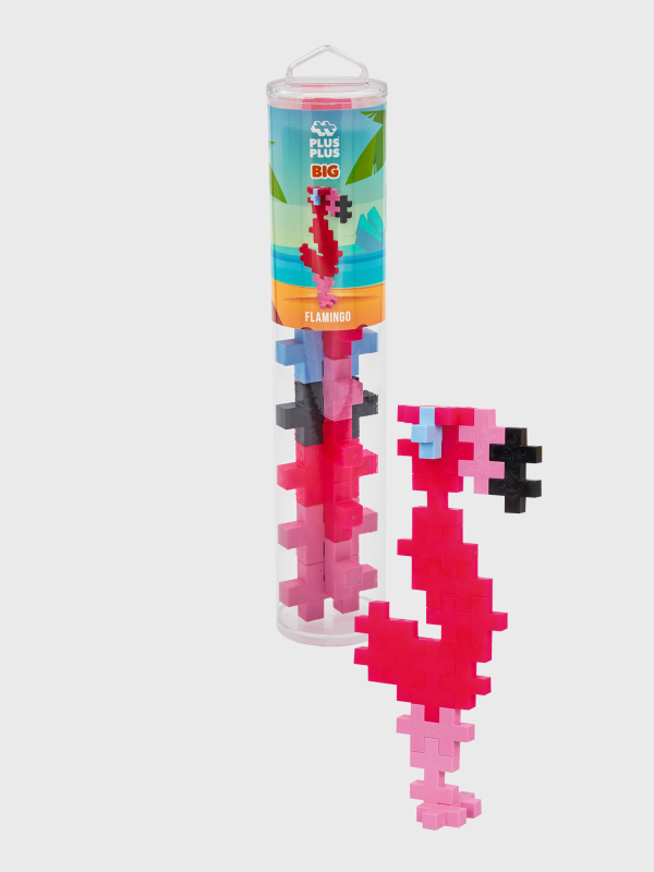 Plus-Plus Tube BIG Flamingo (15pcs)