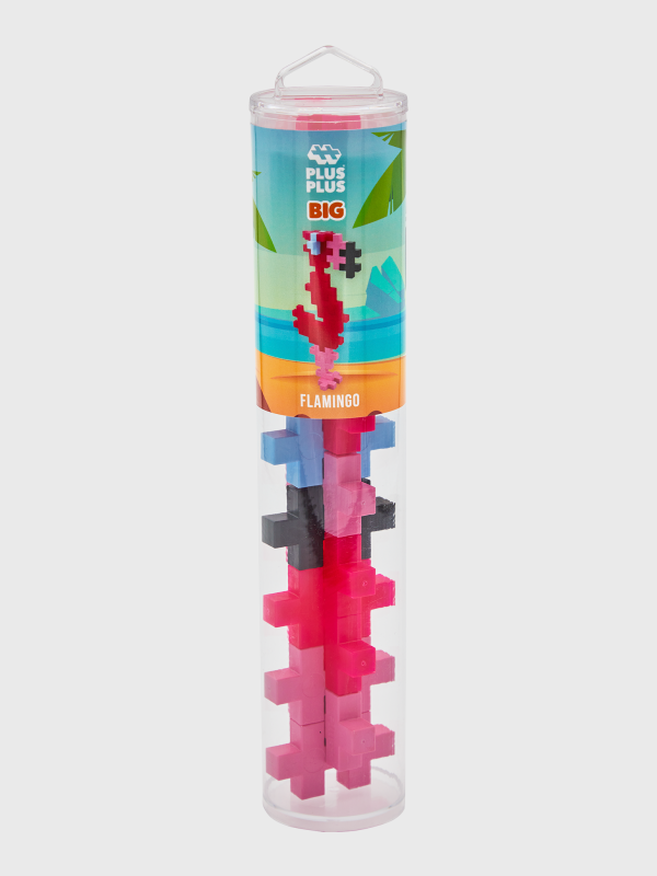 Plus-Plus Tube BIG Flamingo (15pcs)