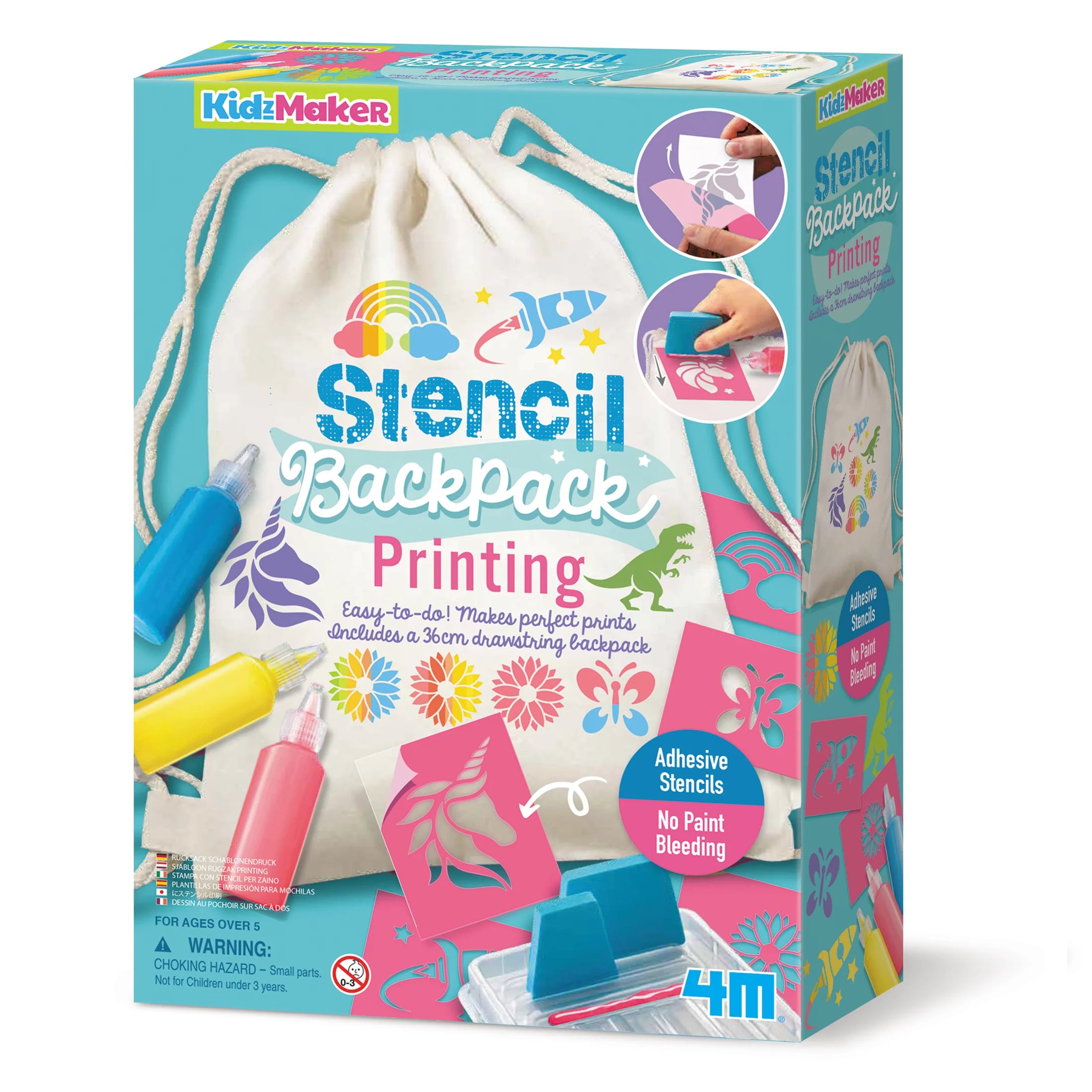 4M KidzMaker Stencil Backpack Printing