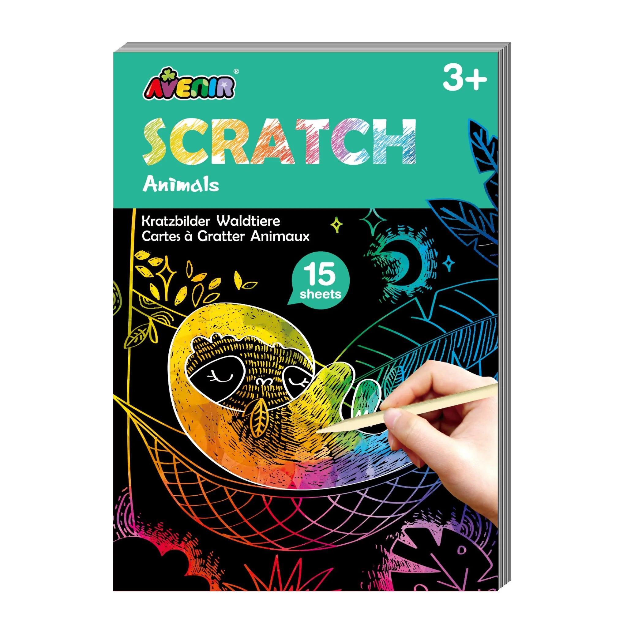 Avenir Mini Scratch Book - Forest Animals