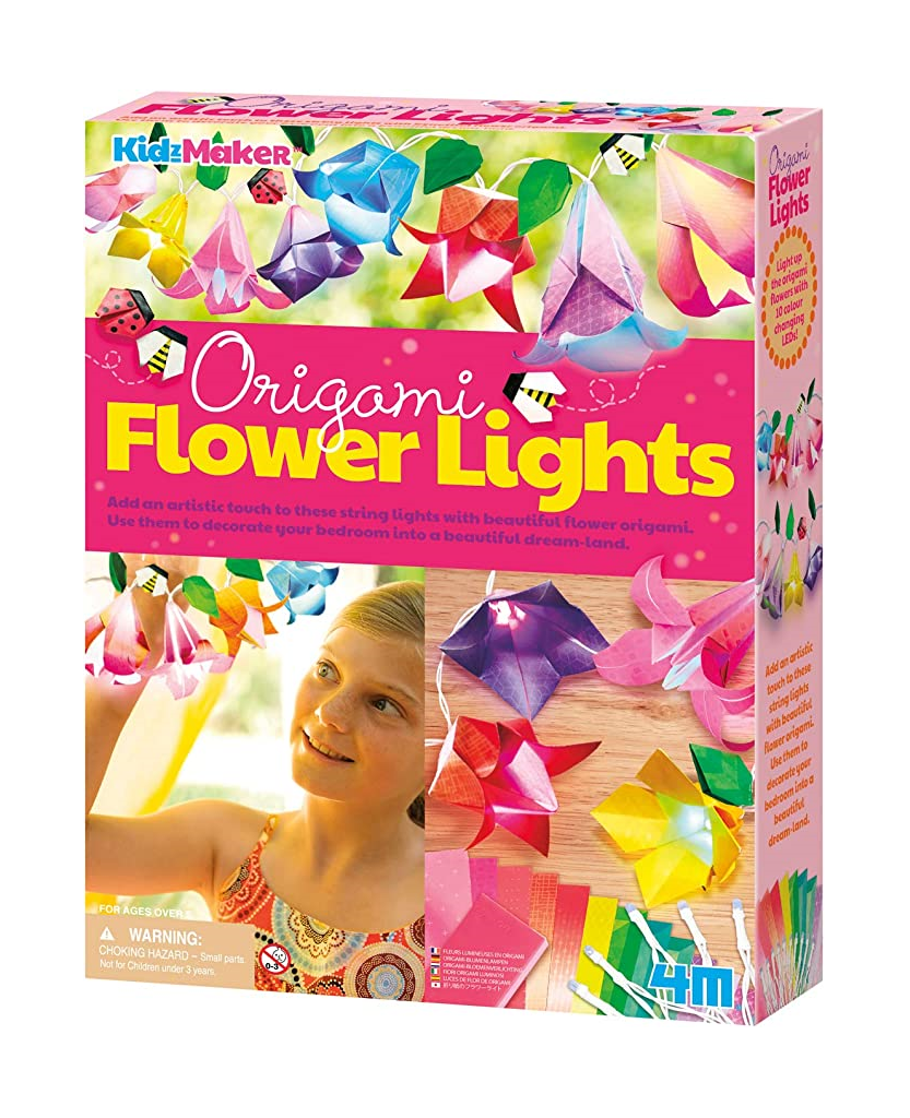 4M KidzMaker Make Your Own Origami Flower Light