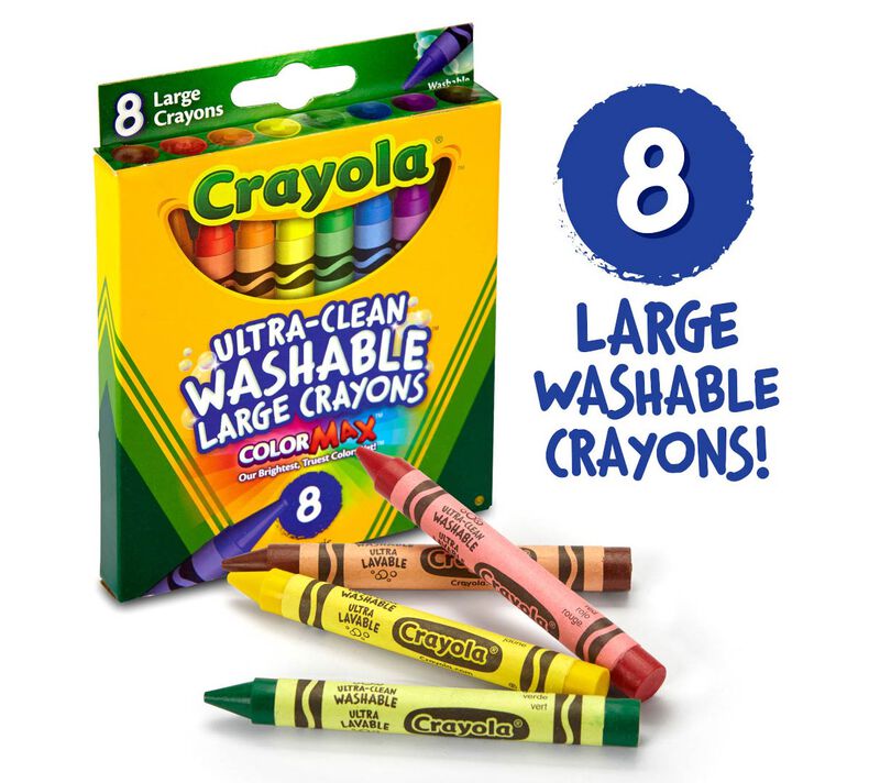 Crayola Large Washable Crayons 8ct