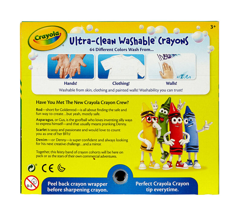 Crayola Ultra-Clean Washable Crayons 64ct