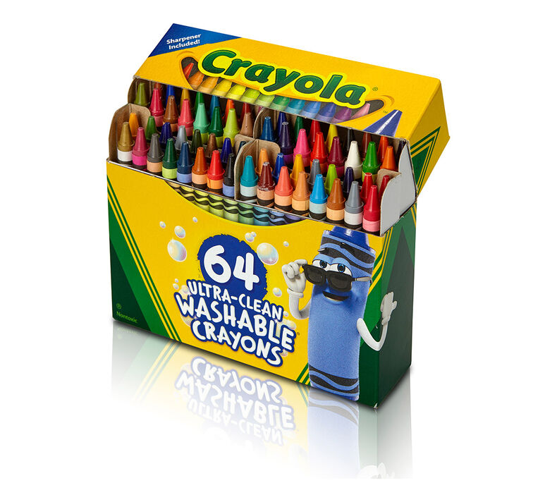 Crayola Ultra-Clean Washable Crayons 64ct