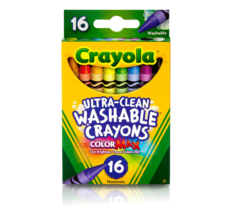 Crayola Ultra-Clean Washable Large Crayons ColorMax 16ct