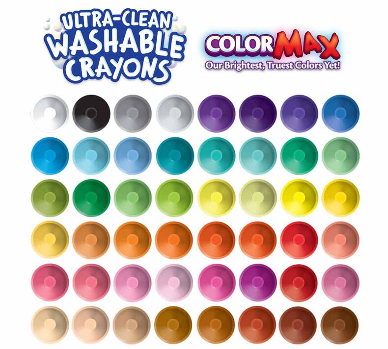 Crayola Ultra-Clean Washable Color Max Crayons 48ct