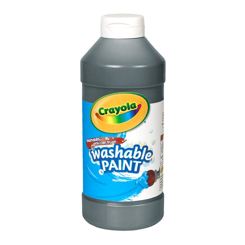 Crayola Washable Paint Black (16oz)