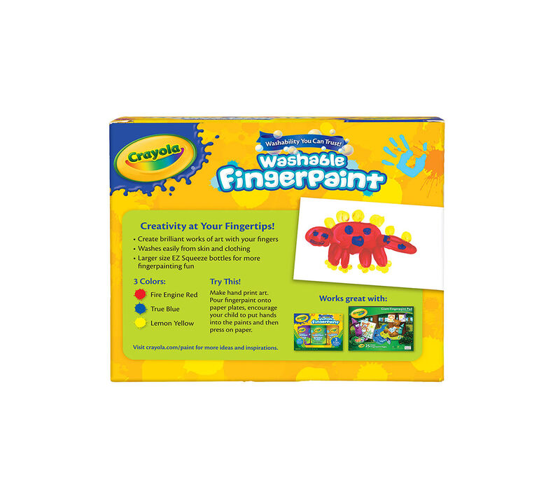 Crayola Washable Fingerpaint Bold 3ct 8oz