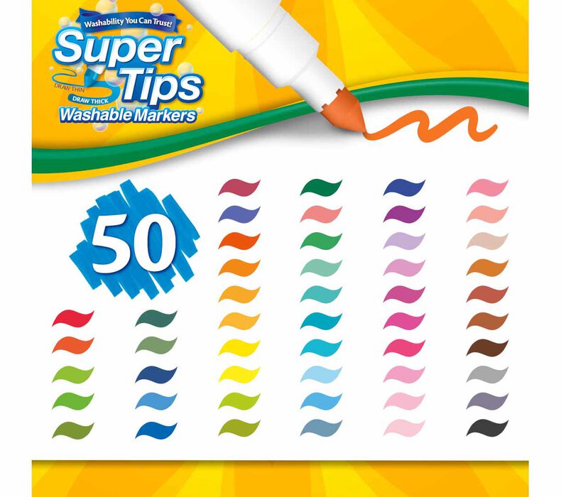 Crayola Washable Super Tips 50ct