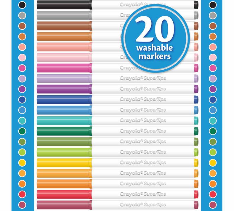 Crayola Super Tips Washable Markers 20ct