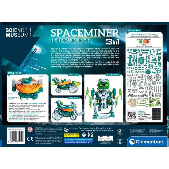 Clementoni Space Miner Robot 3 in 1