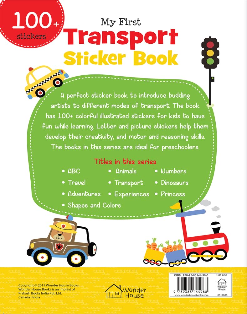 My First Transport Sticker Book: Exciting Sticker Book With 100 Stickers