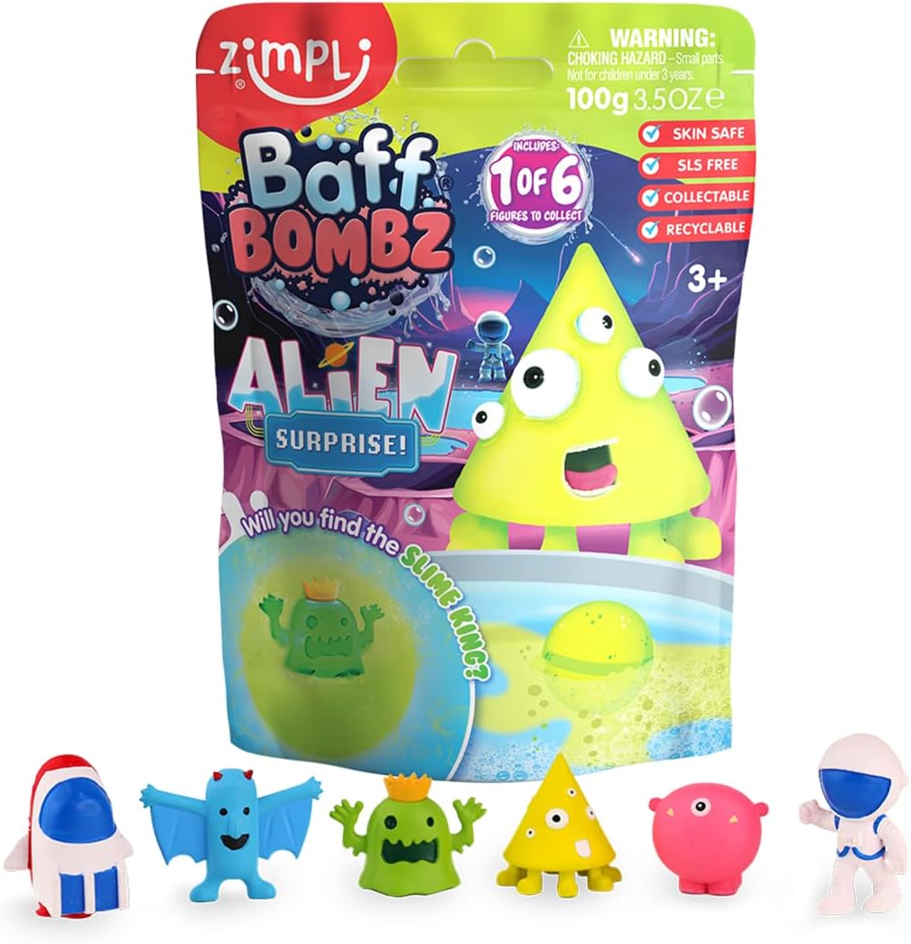 Zimpli Kids Baff Bombz Alien Surprise