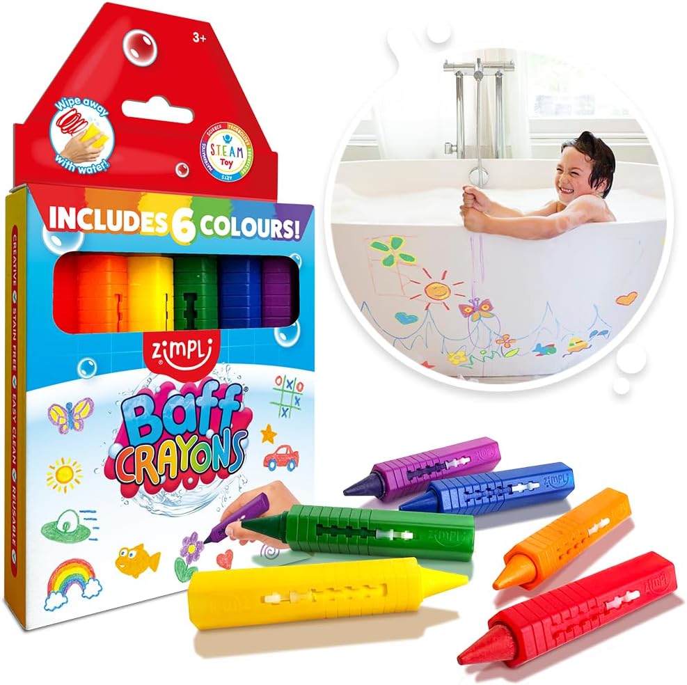 Zimpli Kids Baff Crayons (6-Pack)