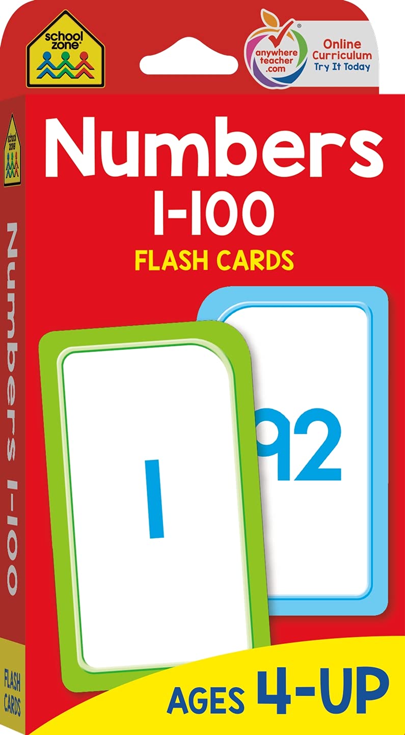 School Zone Flashcards: Numbers 1-100