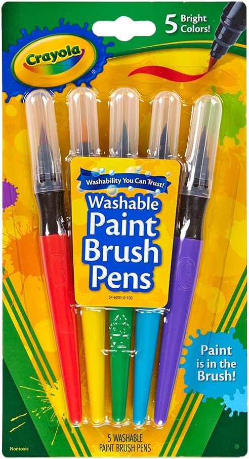 Crayola Washable Paint Brush Pen 5ct