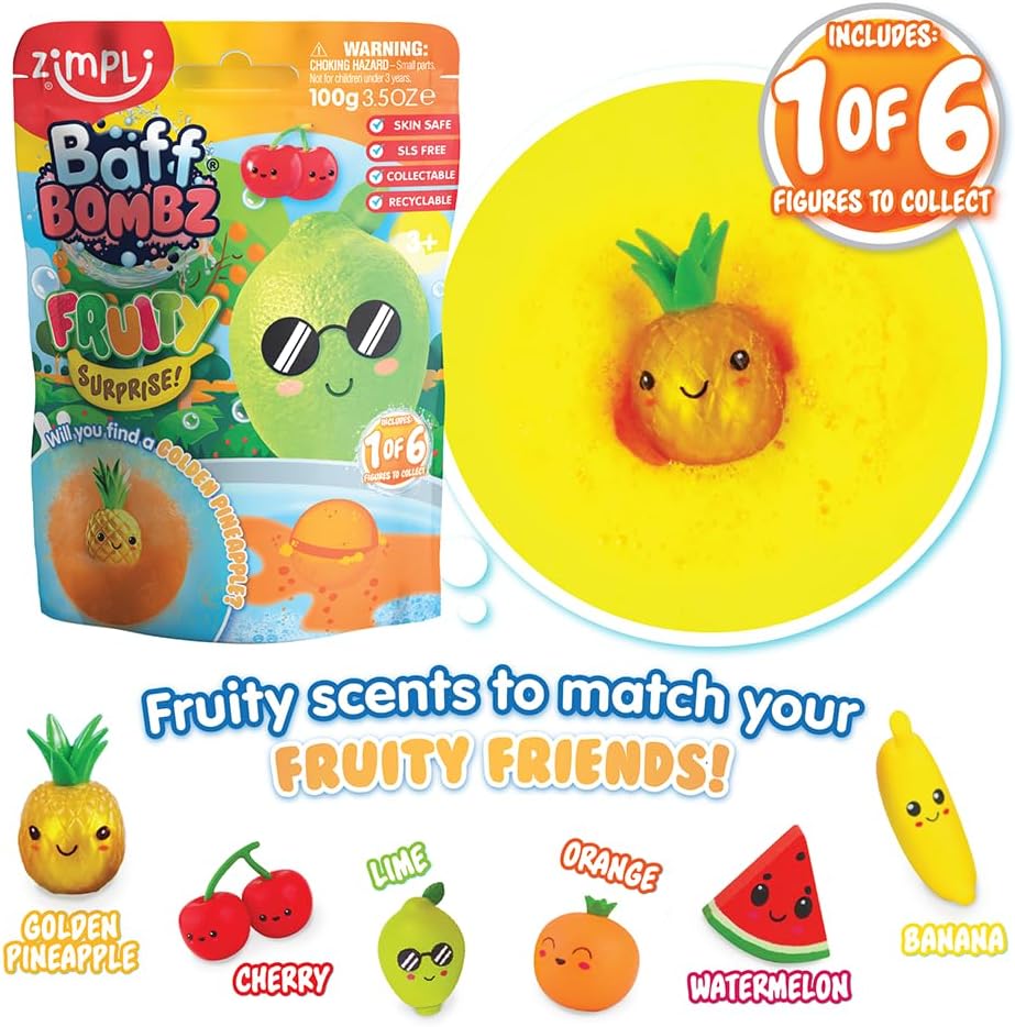 Zimpli Kids Baff Bombz Fruity Surprise