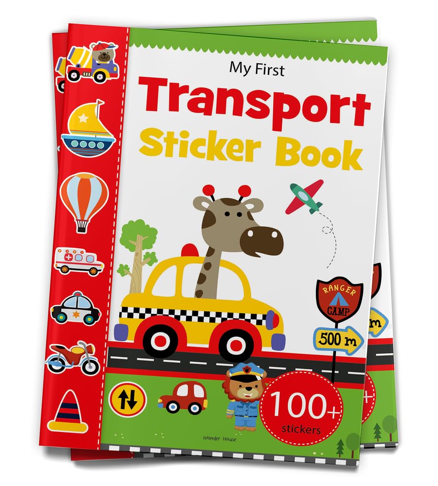 My First Transport Sticker Book: Exciting Sticker Book With 100 Stickers