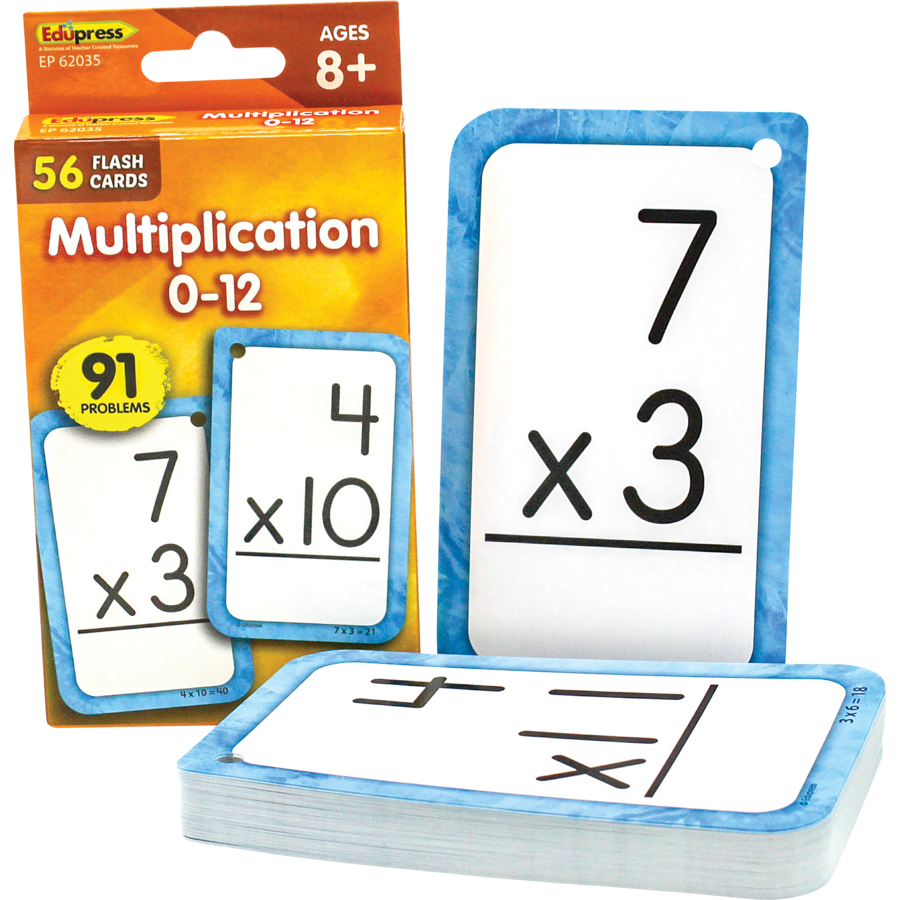 Teacher Created Resources Multiplication 0-12 Flash Cards