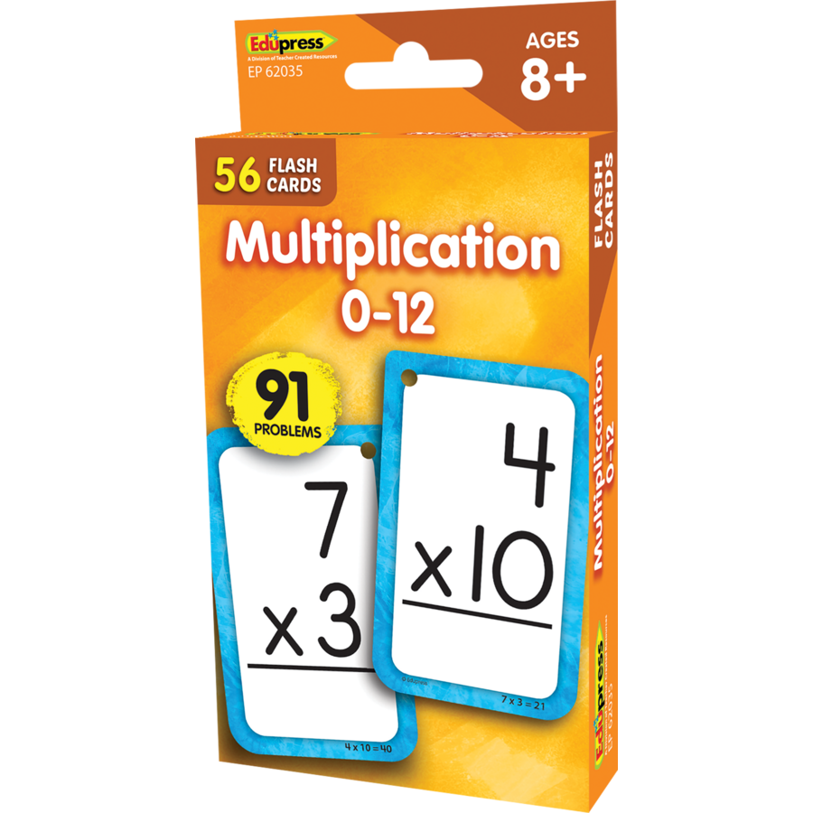 Teacher Created Resources Multiplication 0-12 Flash Cards