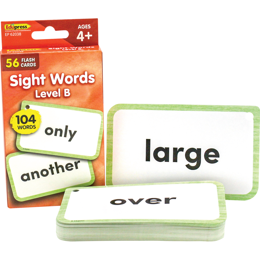 Teacher Created Resources Sight Words Flash Cards - Level B