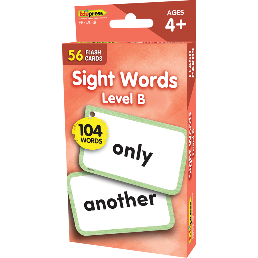 Teacher Created Resources Sight Words Flash Cards - Level B