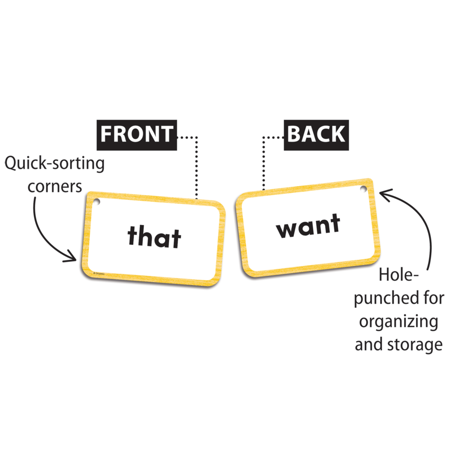 Teacher Created Resources Sight Words Flash Cards - 4 Letter Words