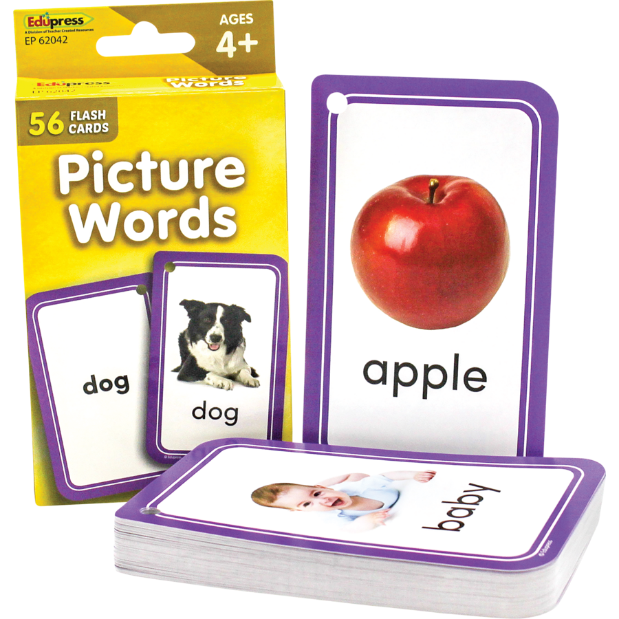 Teacher Created Resources Picture Words Flash Cards