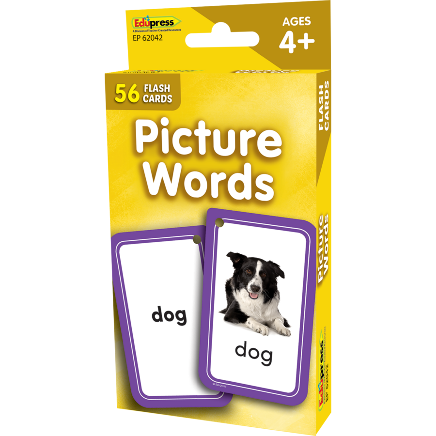 Teacher Created Resources Picture Words Flash Cards