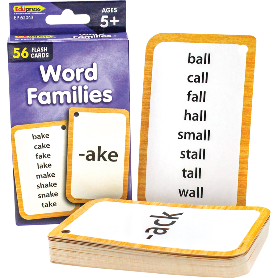 Teacher Created Resources Word Families Flash Cards