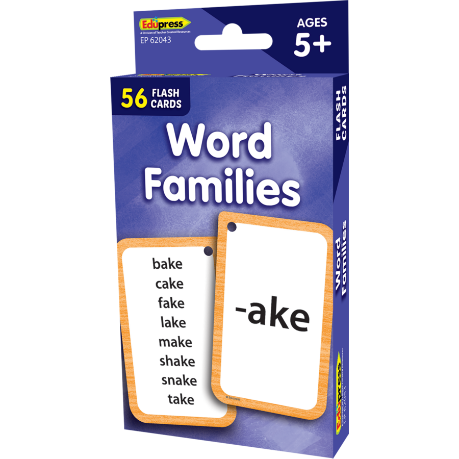 Teacher Created Resources Word Families Flash Cards