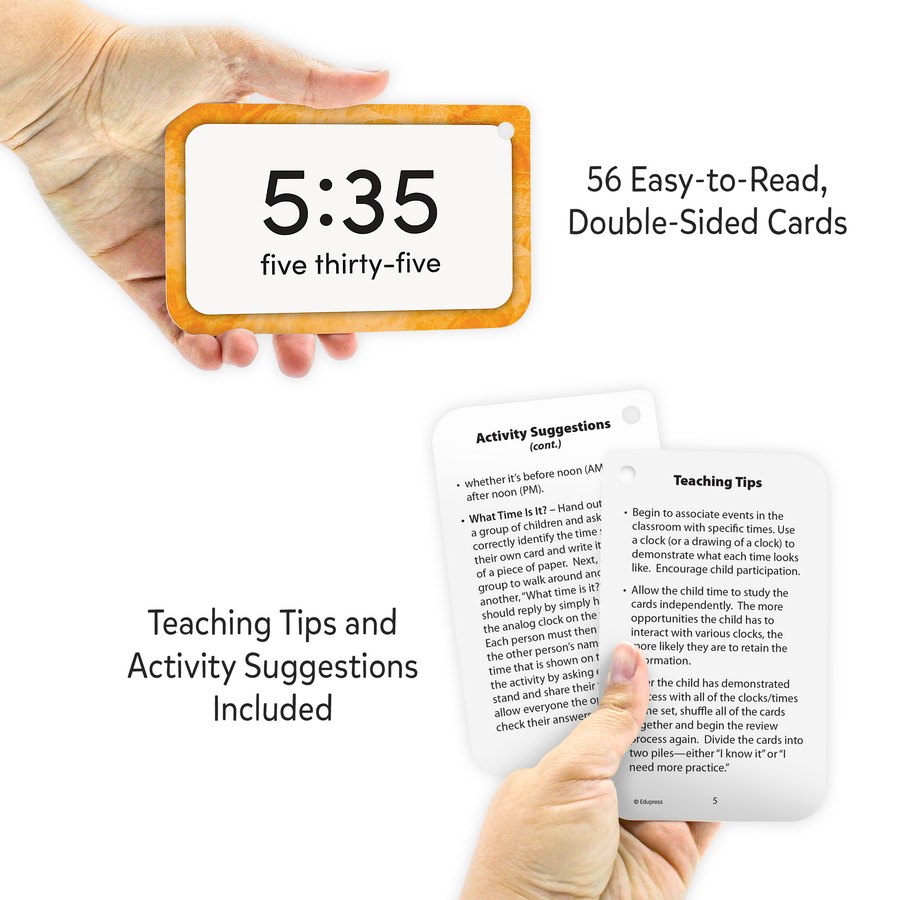 Teacher Created Resources Time Flash Cards