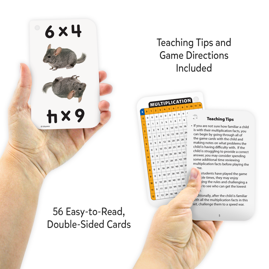 Teacher Created Resources Math War Multiplication Flash Cards