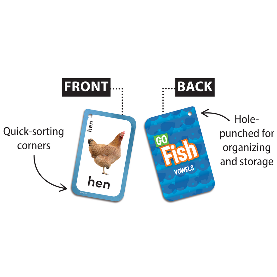 Teacher Created Resources Go Fish Vowels Flash Cards