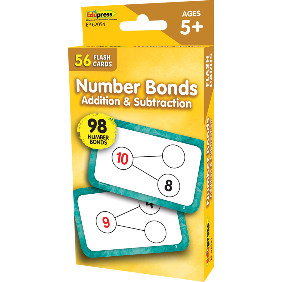 Teacher Created Resources Number Bonds Flash Cards - Addition And Subtraction